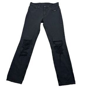 Levis 511 Men's Jeans slim‎ fit  Straight Leg Black Denim Sz 31X32